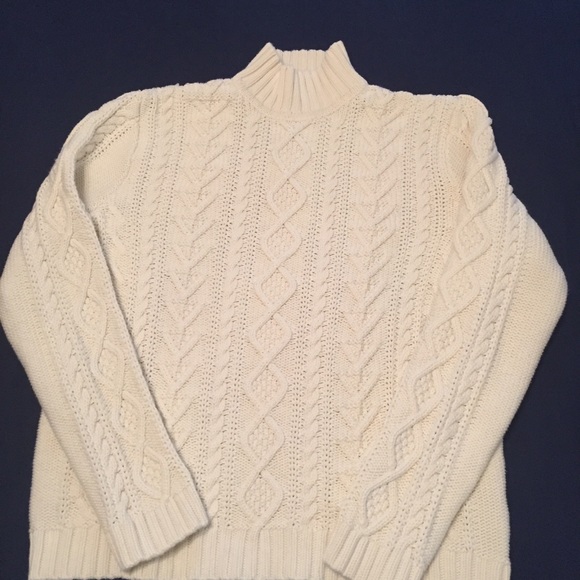 Chaps Cotton Sweater Cable Knit Sweater - Picture 2 of 7